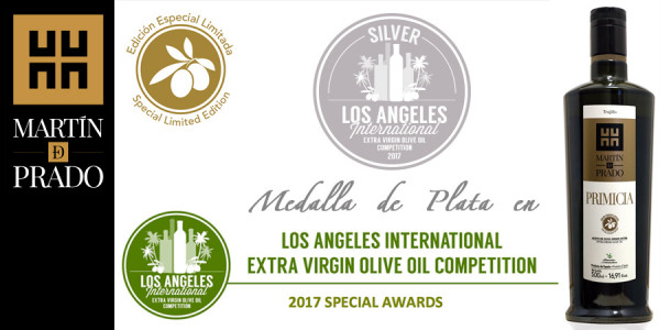 AOVE Primicia, EdiciÃ³n Limitada, Blend ganador de la Medalla de Plata de Los Angeles Olive Oil Compettition.