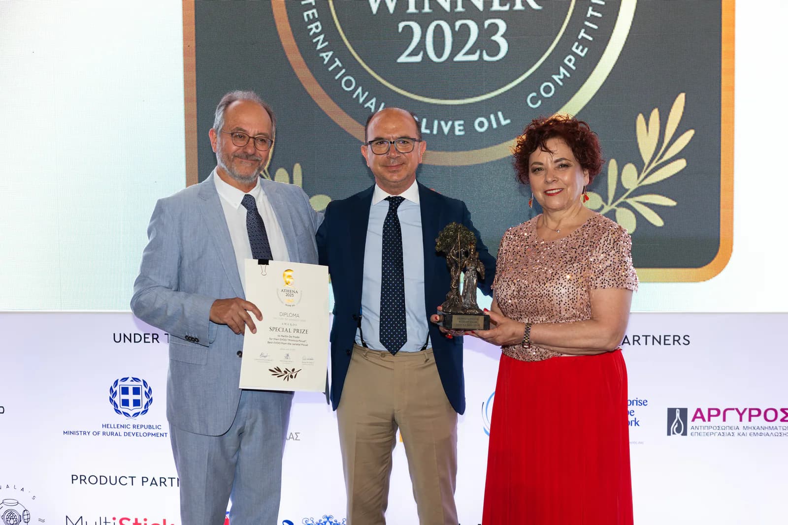 Martín de Prado recibe un reconocimiento en ATHENA International Olive Oil Competition 2023