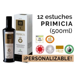 Caja personalizable de 12 estuches COLECCIÓN PRIMICIA de 500ml